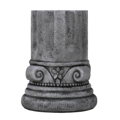 Cement Outdoor End Tables for Patio, GardenAccent Table, Modern Small Round Side Tablefor Outside, Tree Stump Garden Stool DrumTable indoor and Outdoor