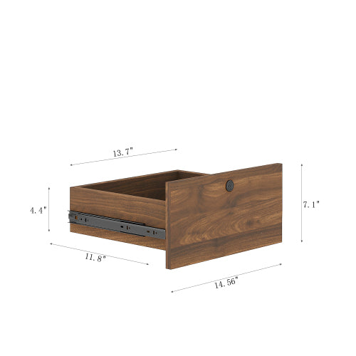Nightstands Set of 2, with Charging Station, Smart Nightstand with Night Light, Modern Night Stand with Bookshelf, Bedside Tables with Storage Cabinet for Bedroom, Wood