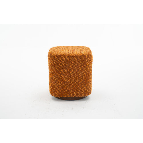 Ottoman Swivel Stool Upholstered Makeup Chair with 360¡ã Rotation Design