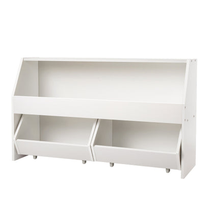 Wooden Toy Storage Organizer with Drawers for Kids Bedroom