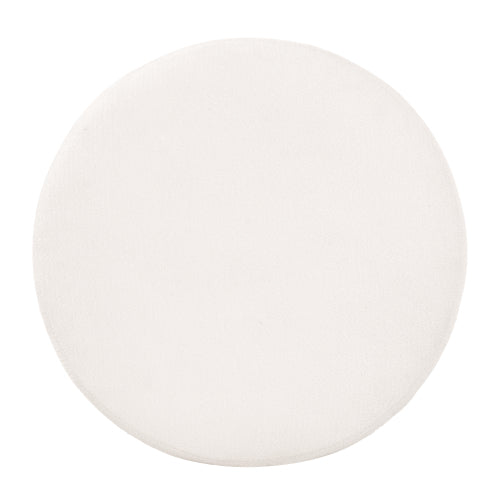 23.6 inch Round Beige Pet-Friendly Ottoman with Hidden Pet Nook, Acacia Legs, 220 LBS Weight Capacity