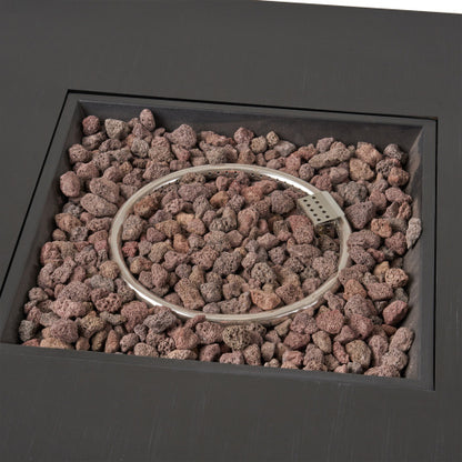 40  SQUARE IRON FIRE PIT - 50 000 BTU
