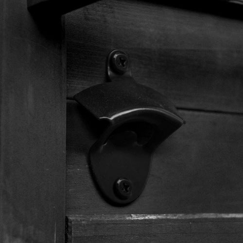 K&K 64.9"H Outdoor Potting Bench Table with Lockable Wheels, Solid Wood Outdoor Kitchen Island with Upper Hutch, Stainless Steel Top, Towel Rack ,Outdoor Storage for Grilling, Lawn Garden -Black