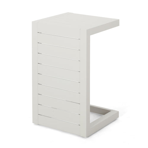 outdoor table C-SHAPED TABLE WHITE