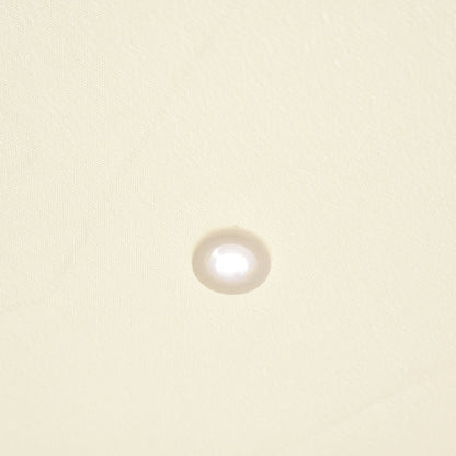 Outsunny 10' x 13' Steel Outdoor Pergola Gazebo, Patio Canopy with Weather-Resistant Fabric and Drainage Holes for Backyard, Deck, Garden, Cream White