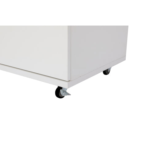 White 5-Drawer Dresser with handles – Modern Storage Cabinet