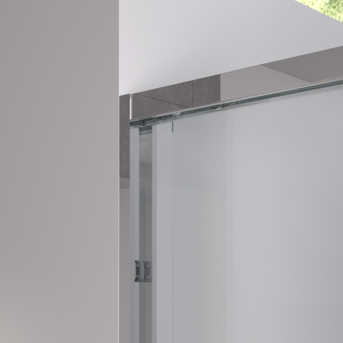 56-60"x58" Aluminum Frame Double Sliding Bathtub Screen, Bypass Bathroom Sliding Door with Premium 1/4" (6mm) Clear Tempered Glass, Chrome Hardware Sliding Glass Shower Enclosure,Chrome Finished