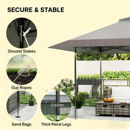 Height Adjustable Pop Up Canopy Tent,Tents for Parties,with Wheeled Carry Bag andSand Bags