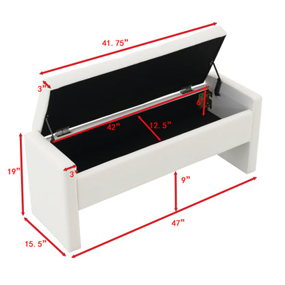 Modern Bed End Bench with Storage,Upholstered Large Foot Rest Stool, Comfy Window Vanity Bench for Living Room,Bedroom,Dorm,Coffee Table,Linen Beige