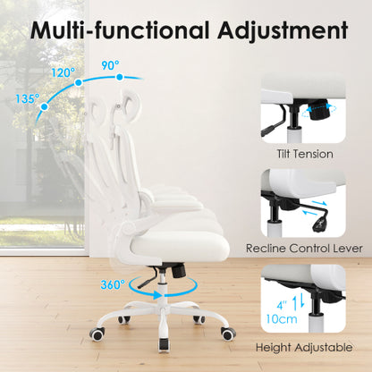 Chair, Desk Chair with Headrest and Lumbar Support, High Back Swivel Home Office Chair with Headrest for Home Office Bedroom, Gifts