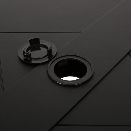 Outdoor Dining Table, Antique Matte Black