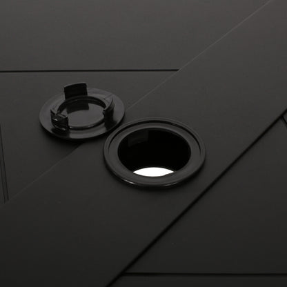 Outdoor Dining Table, Antique Matte Black