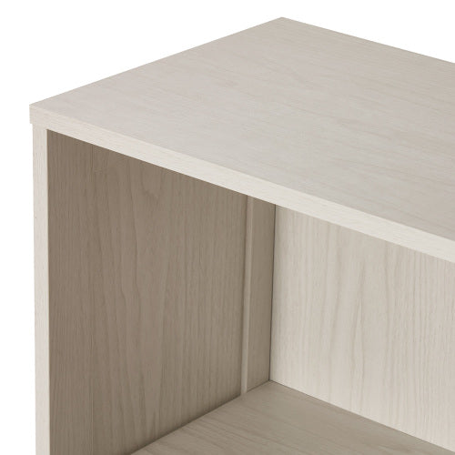 68.3 Inch White 5-Tier Wide Anti-Tip Freestanding Open Bookshelf