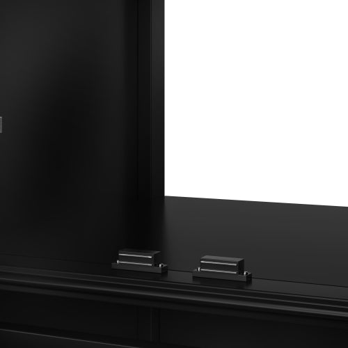 20" Bathroom Vanity with Sink, Bathroom Cabinet with Two Doors, Magnetic Door Stopper and Adiustable Foot Pads, A Drawer, Black