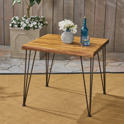outdoor table WOOD AND METAL 32.5