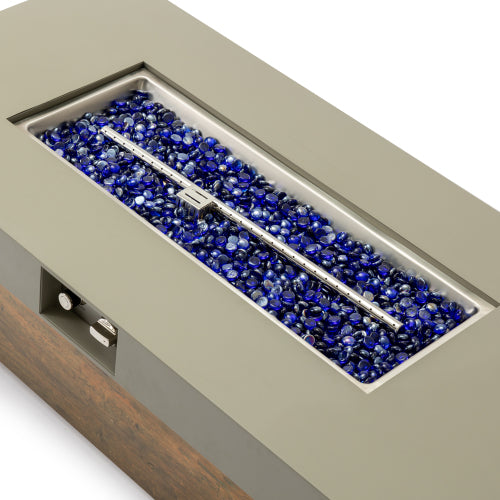 48_inch Iron Fire Pit Table with Wood Grain