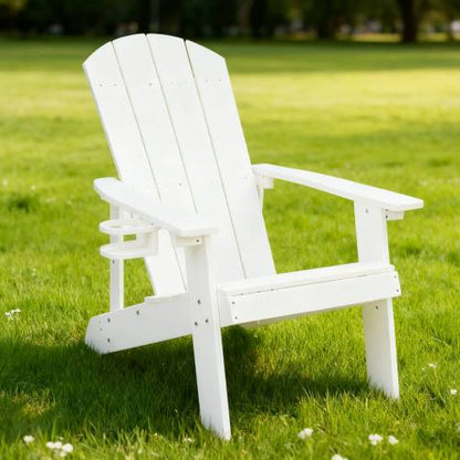 Lounge chair, suitable for all seasons: Outdoor lounge chair, made of sturdy HIPS material, equipped with 304 stainless steel accessories.