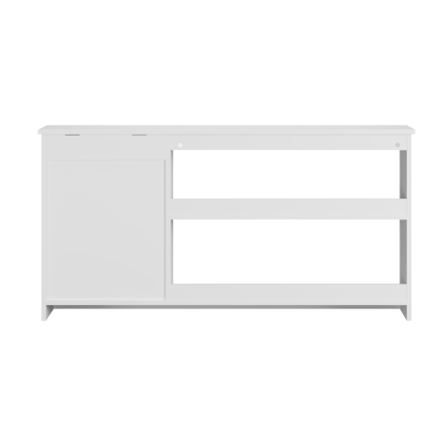 3-in-1 Kids Bookshelf and Toy Storage Cabinet with Chalkboard