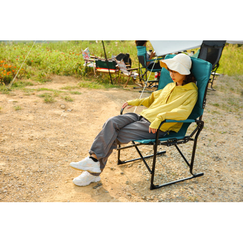 Camping Directors Chair, Heavy Duty,Oversized Portable Folding Chair with Side Table, Pocket for Beach, Fishing,Trip,Picnic,Lawn Blue