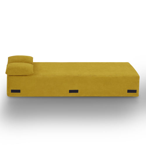 3-Seater Boneless Corduroy Sofa, No Assembly for Compact Spaces