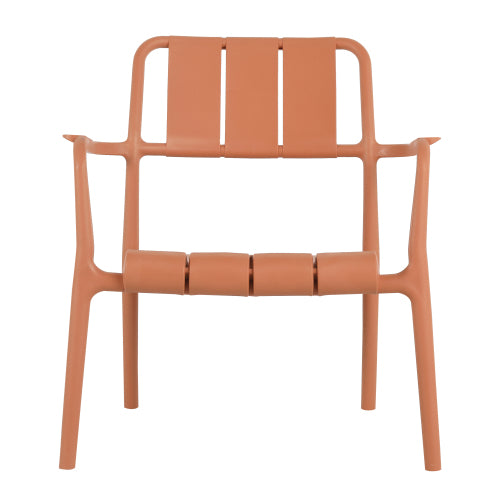 Holiday- 2-Piece PP Single-Seater Chairs + Coffee Table Set – Indoor/Outdoor Multi-Purpose Furniture for Living Room,Balcony,Beach (No Assembly Chairs, Easy Setup Table) – Polypropylene, Apricot Brown