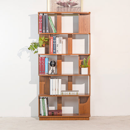 31.5 Inch 5-Tier Open MDF Free Combination Modern Display Bookcase