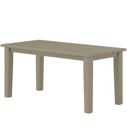 Outdoor Brown Table,Rectangle Outdoor Coffee Table