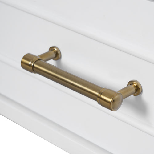 30" Bathroom Vanity with Ceramic Sink, Soft-Close Door with Built-in Shelf, Deep Drawer, Standard Drawer, Long Divider Drawer, Ample Storage Cabinet for Bathroom, Modern & Functional Design