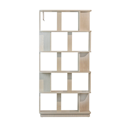 64.56 Inch 5-Tier Open MDF Bookshelf Free Combination Anti-Tip Design Multi-Color Household Display Shelf