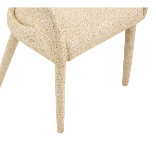 Premium Sherpa Upholstered Dining Chair with Hollow Backrest - Dining Room Chair, Bedroom Vanity Chair, Living Room Accent Chair, Cafe Leisure Chair, Conference Chair (Off White, Set of 2)