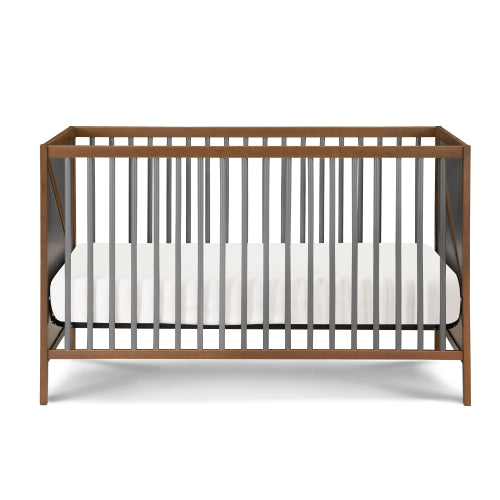 3-in-1 Crib in Walnut/Charcoal