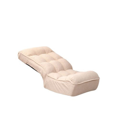 Teddy Fleece Japanese-Style 4-Segment Adjustable Floor Lazy Recliner Chair