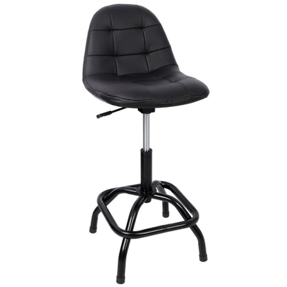 360° Swivel Adjustable Height Bar Stool with High Back Support, Modern Counter Stool for Bar, Shop, Kitchen