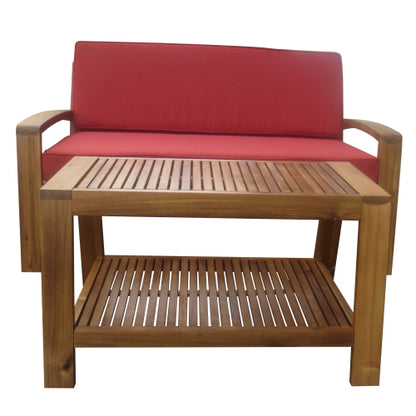 outdoor loveseat and coffee table set