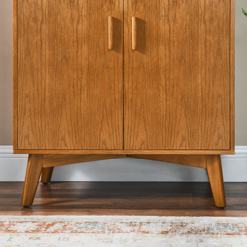 31.5 inch Liquor Cabinet with Wine Glass Holder & Wine Rack & Adjustable Shelf, Wine Cabinet, Kitchen Coffee Bar Cabinet, Rustic Sideboard Buffet  Cabinet with storage for Home Farmhouse Dining Room
