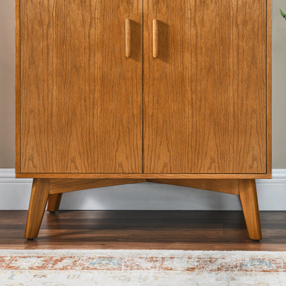 31.5 inch Liquor Cabinet with Wine Glass Holder & Wine Rack & Adjustable Shelf, Wine Cabinet, Kitchen Coffee Bar Cabinet, Rustic Sideboard Buffet  Cabinet with storage for Home Farmhouse Dining Room