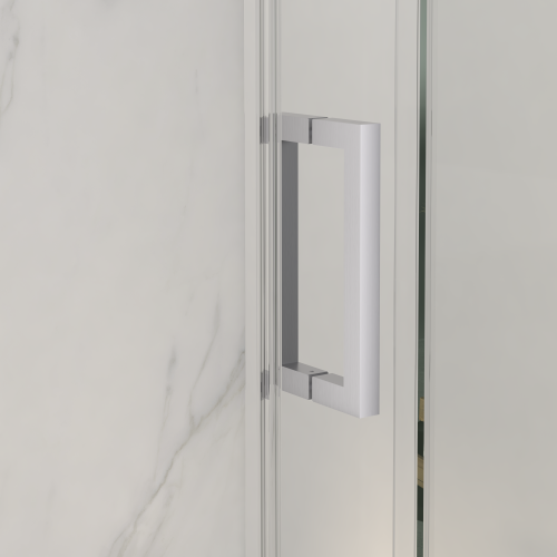56"-60"W x 70"H Frameless Shower Door, Sliding Shower Door, with Premium 5/16"(8mm) Thick Tempered Glass Shower Enclosure,Double Side Easy Clean Coat,Brushed Nickel Finished With Buffer