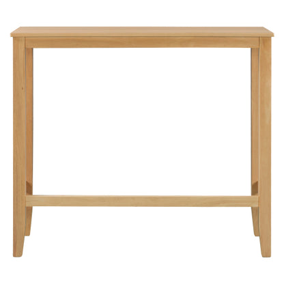 Farmhouse 48inch Rectangular Wood Bar Height Dining Set Kitchen Breakfast Nook with 2 Chairs for Small Places,Natural+Beige