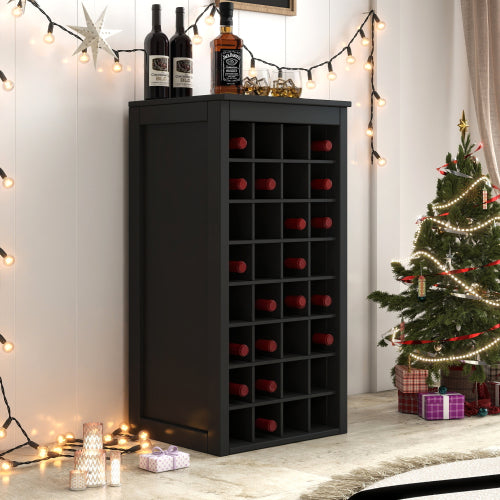 Black color modular 32  wine bar cabinet Buffet Cabinet