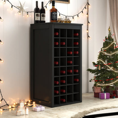 Black color modular 32  wine bar cabinet Buffet Cabinet