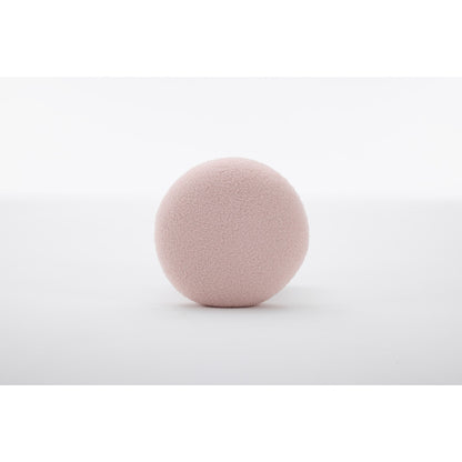Pink Teddy Mushroom Swivel Ottoman, Wooden Frame 250 LBS Foot Stool Fully Assembled