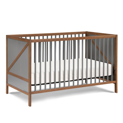 3-in-1 Crib in Walnut/Charcoal