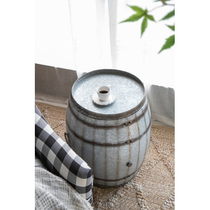 22.5x22.5x26" Drum Side Table