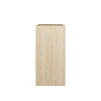 Nordic Style Wooden Storage Cabinet Sliding Door Design Open Closed Combined Shelf Cabinet For Bedroom Kids Room