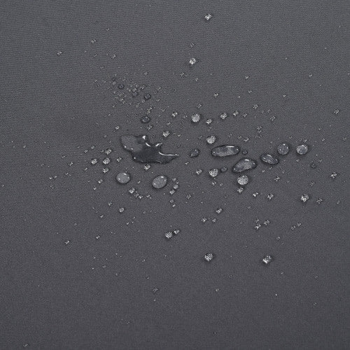 Acacia Wood Patio Furniture Set, Outdoor Grey Finish 3 Seater Daybed(with Water Resistant Thick Cushions)and Round Coffee Table, Dark Grey Cushion