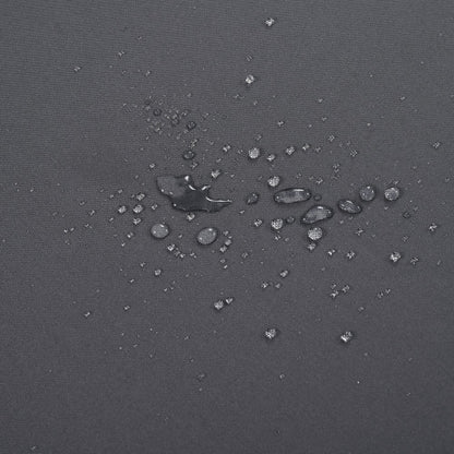 Acacia Wood Patio Furniture Set, Outdoor Grey Finish 3 Seater Daybed(with Water Resistant Thick Cushions)and Round Coffee Table, Dark Grey Cushion