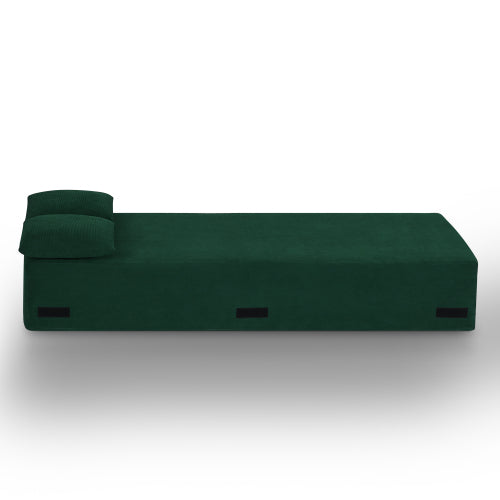 3-Seater Boneless Corduroy Sofa,No-Assembly for Compact Apartments