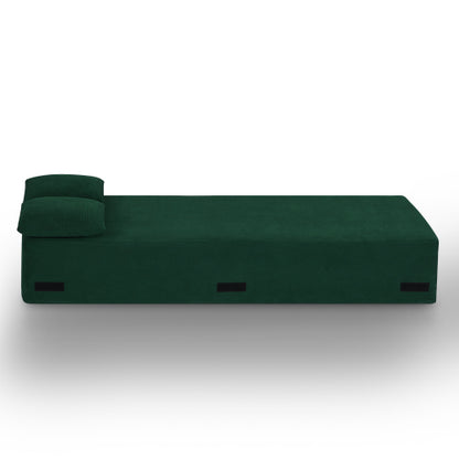3-Seater Boneless Corduroy Sofa,No-Assembly for Compact Apartments