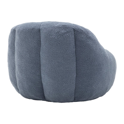 Tufted Faux-Fur Memory-Foam Bean Bag Chair for Dorm, Apartment & Living Room