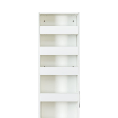 7 Tier Slim Pull Out Storage Shelf Narrow Gap Organizer For Kitchen Living Room